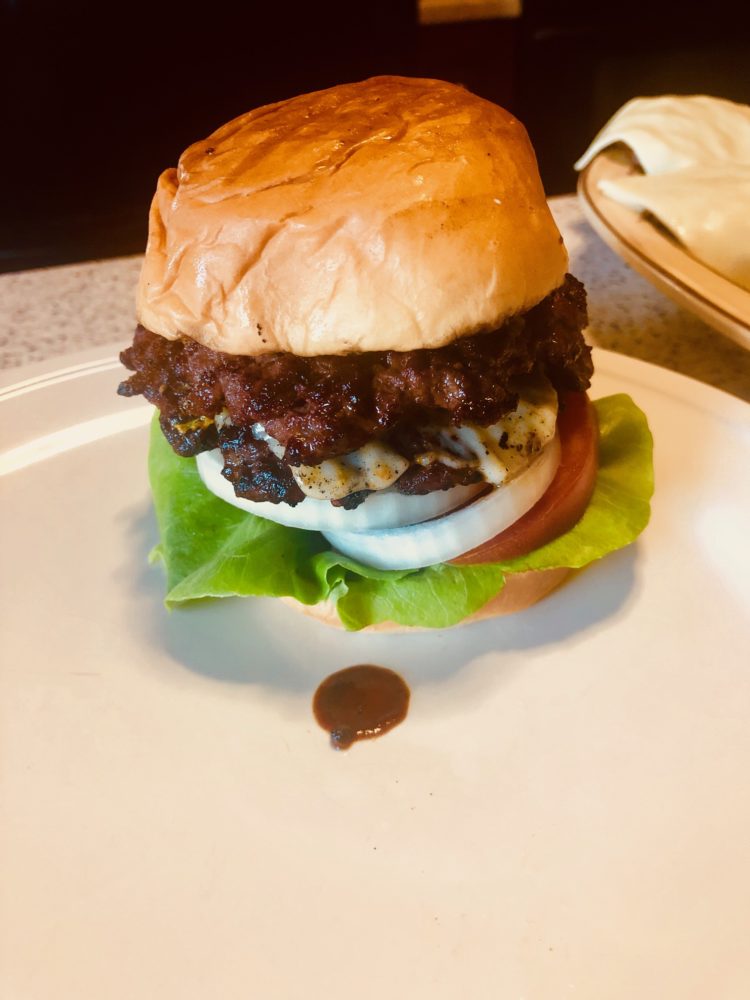 cast iron burger