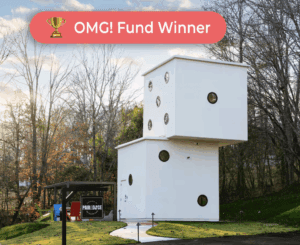 Unique tiny dice house architecture. A winner!